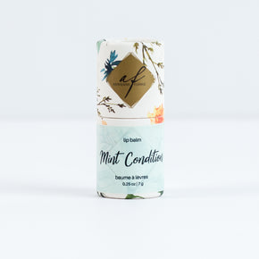 Mint condition all natural lip balm with cap on